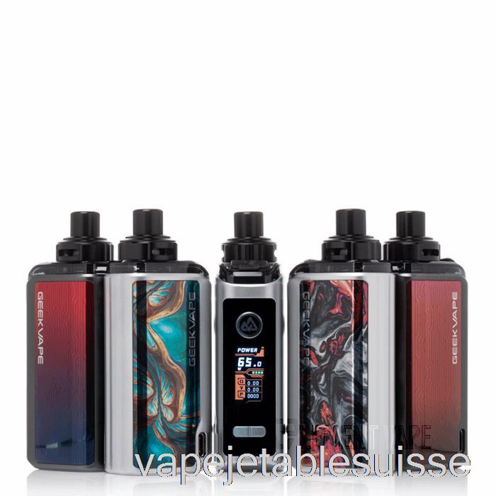 Vape Suisse Geek Vape Obélisque 65w Pod Mod Kit [fc] édition Psg